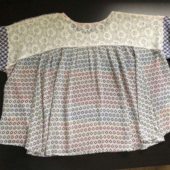 hazel Multicolored Rayon Lace Top - Picture 5 of 8